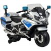 Elektrická motorka BMW policajná 1x12V motor strieborná Elektrická motorka BMW policajná 1x12V motor strieborná