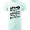 1984 v kocke - Klasické pánske tričko vyššej gramáže - S ( Frost ) 1984 v kocke - Klasické pánske tričko vyššej gramáže - S ( Frost )