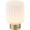 TRIO Reality R57761101 LORD dotyková stolná lampička SMD LED 1,5W/100lm 3000K mosadzná matná, biela, nabíjateľná batéria, USB-C port TRIO Reality R57761101 LORD dotyková stolná lampička SMD LED 1,5W/100lm 3000K mosadzná matná, biela, nabíjateľná batéria, USB-C port