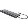 DELTACO USBC-DOCK2, Dokovacia stanica USB-C 8v1 DELTACO USBC-DOCK2, Dokovacia stanica USB-C 8v1