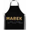 Impar zástěra Mužská jména Gold Marek Impar zástěra Mužská jména Gold Marek