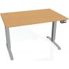 Hobis Pracovný stôl Motion, PO, 2S, 140x70,5-120,5x80 cm, buk/sivá Hobis Pracovný stôl Motion, PO, 2S, 140x70,5-120,5x80 cm, buk/sivá