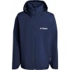 adidas MULTI TERREX ESSENTIALS 2L R JACKET tmavo modrá Biela