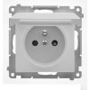 Zásuvka 2P+T/16A/250V IP44 s krytkou, tesnenie (farba) (PS) matný hliník SIMON55 (Simon) Zásuvka 2P+T/16A/250V IP44 s krytkou, tesnenie (farba) (PS) matný hliník SIMON55 (Simon)