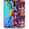 Picasee silikónový prehľadný obal pre Huawei P30 - Purple Leaf Picasee silikónový prehľadný obal pre Huawei P30 - Purple Leaf