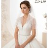Dvojvrstvový svadobný závoj zdobený 40 kryštálmi ZD-159 Výber farby: ivory Dvojvrstvový svadobný závoj zdobený 40 kryštálmi ZD-159 Výber farby: ivory