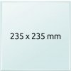 Sklenená tlačová podložka 235x235 mm Ostrá hrana Sklenená tlačová podložka 235x235 mm Ostrá hrana