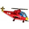 Balón fóliový 97 cm helikoptéra červená Balón fóliový 97 cm helikoptéra červená