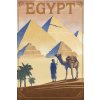 PUZZLE EGYPT Káhira Vintage Retro ART + MENO Krabica 120 dielikov PUZZLE EGYPT Káhira Vintage Retro ART + MENO Krabica 120 dielikov