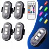 4x Bezdrôtové VÝSTRAŽNÉ STROBOSKOPICKÉ LAMPY LED s Diaľkovým Ovládaním 4x Bezdrôtové VÝSTRAŽNÉ STROBOSKOPICKÉ LAMPY LED s Diaľkovým Ovládaním