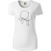 Rakety na stolný tenis jedným ťahom - Dámske tričko z organickej bavlny Origin (GOTS) - L ( Biela ) Rakety na stolný tenis jedným ťahom - Dámske tričko z organickej bavlny Origin (GOTS) - L ( Biela )