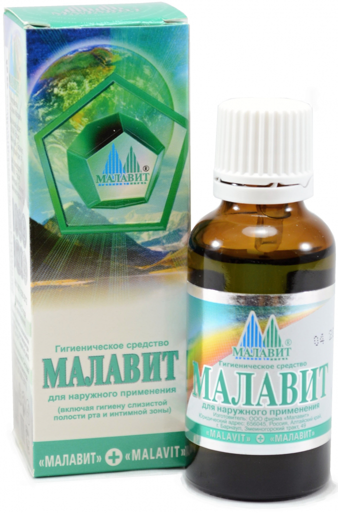 Ruská tradícia Malavit protizápalový a antibakteriálny roztok 30 ml