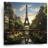 Sablio Obraz Paríž Eiffelova veža Art - 50x50 cm Sablio Obraz Paríž Eiffelova veža Art - 50x50 cm