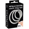 You2Toys Metallic Silicone Cock Ring Set