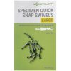 Korum Specimen Quick Snap Swivels - Large Korum Specimen Quick Snap Swivels - Large