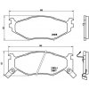Sada brzdových platničiek, vždy 4 kusy v sade BREMBO P 11 007 (P11007)