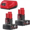 Milwaukee M12 NRG-402 Aku a nabíječka (2x 4,0 Ah) Milwaukee M12 NRG-402 Aku a nabíječka (2x 4,0 Ah)