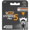 BIC Hybrid 5 Flex Náhradné hlavice do holiaceho strojčeka, 4 ks BIC Hybrid 5 Flex Náhradné hlavice do holiaceho strojčeka, 4 ks
