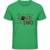 Gildan Tričko - Dizajn s motívom Láska a pes - Irish Green - 3XL - Pánske Gildan Tričko - Dizajn s motívom Láska a pes - Irish Green - 3XL - Pánske