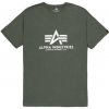 Alpha Industries Basic T-Shirt Dark Olive tričko pánske zelené Alpha Industries Basic T-Shirt Dark Olive tričko pánske zelené