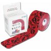 BB tejp BB Tape - kineziologický tejp 5 cm x 5 m - rôzne farby FARBA: Červená s lebkami BB tejp BB Tape - kineziologický tejp 5 cm x 5 m - rôzne farby FARBA: Červená s lebkami