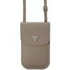 Guess PU Grained Triangle Logo Taška na Telefón Brown GUCWBPGTSPSW Guess PU Grained Triangle Logo Taška na Telefón Brown GUCWBPGTSPSW