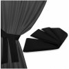 Mondo Italia Stuha na upínanie záhradných závesov 160x8 cm čierna Čierna Mondo Italia Stuha na upínanie záhradných závesov 160x8 cm čierna Čierna