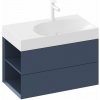 Ravak Lite skrinka 80x45x43 cm závesná kúpeľňová skrinka pod umývadlo modrá X000001875 Ravak Lite skrinka 80x45x43 cm závesná kúpeľňová skrinka pod umývadlo modrá X000001875