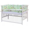 Scarlett Detská postieľka s kompletnou výbavou 120 x 60 cm, mráčik zelená Scarlett Detská postieľka s kompletnou výbavou 120 x 60 cm, mráčik zelená