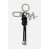KĽÚČENKA KARL LAGERFELD K/MONOGRAM KNOT KEYCHAIN BLACK KĽÚČENKA KARL LAGERFELD K/MONOGRAM KNOT KEYCHAIN BLACK