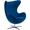 Nábytek PEGAS Křeslo Vejce modrý kašmír 23 Premium Nábytek PEGAS Křeslo Vejce modrý kašmír 23 Premium