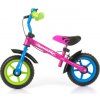 Detské odrážadlo bicykel Dragon s brzdou multicolor