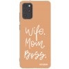 Picasee silikonový průhledný obal pro Samsung Galaxy S20+ G985F - Boss Mama Picasee silikonový průhledný obal pro Samsung Galaxy S20+ G985F - Boss Mama