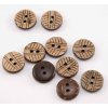 Dierkový košeľový gombík - drevený - stromček - kokosový - priemer 1,27 cm Dierkový košeľový gombík - drevený - stromček - kokosový - priemer 1,27 cm