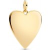 PANDORA pozlátený gravírovateľný prívesok Oversize srdce 364016C00 PANDORA pozlátený gravírovateľný prívesok Oversize srdce 364016C00