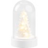 Dekorácia MagicHome Vianoce, biely stromček v kupole, LED, teplá biela, interiér, 5,5x9 cm Dekorácia MagicHome Vianoce, biely stromček v kupole, LED, teplá biela, interiér, 5,5x9 cm