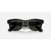 Meta Ray-Ban Gen1 Wayfarer - Matte Black/Clear to Graphite Green Transitions RW4008 601S1M50 Meta Ray-Ban Gen1 Wayfarer - Matte Black/Clear to Graphite Green Transitions RW4008 601S1M50