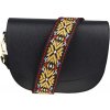 NovaKabelka.sk Ramona Nera s prídavným popruhom kožená talianska crossbody kabelka čierna NovaKabelka.sk Ramona Nera s prídavným popruhom kožená talianska crossbody kabelka čierna