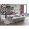 LARA 140X200 ČALÚNENÁ MANŽELSKÁ POSTEĽ ŠEDÁ ZAMATOVÁ LÁTKA S ÚLOŽNÝM PRIESTOROM LARA 140X200 ČALÚNENÁ MANŽELSKÁ POSTEĽ ŠEDÁ ZAMATOVÁ LÁTKA S ÚLOŽNÝM PRIESTOROM