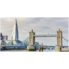 Foto obraz sklo tvrzené Temže Londýn 100x50 cm Foto obraz sklo tvrzené Temže Londýn 100x50 cm