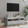 TV skrinka s LED svetlami betónová sivá 100x35x40 cm TV skrinka s LED svetlami betónová sivá 100x35x40 cm