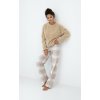 Hrejivé dámske pyžamo Sensis Joyce S béžová Hrejivé dámske pyžamo Sensis Joyce S béžová