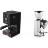 Gaggia Classic UP, black + Rocket Espresso FAUSTO 2.1, chrome Gaggia Classic UP, black + Rocket Espresso FAUSTO 2.1, chrome