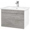 Dreja Umývadlová skrinka ASTON SZZ 60 - N01 Biela lesk / Úchytka T02 / D25 Teak Dreja Umývadlová skrinka ASTON SZZ 60 - N01 Biela lesk / Úchytka T02 / D25 Teak