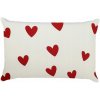 OBLEČKA NA VANKÚŠ 40x60 dekoračná posteľná Eusebia Home so srdiečkami OBLEČKA NA VANKÚŠ 40x60 dekoračná posteľná Eusebia Home so srdiečkami