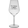 Som krásna a sexi! (A tiež ženská...) - priehľadný nerozbitný pohár na víno 470 ml Som krásna a sexi! (A tiež ženská...) - priehľadný nerozbitný pohár na víno 470 ml