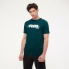 Puma pánske bavlnené tričko s krátkym rukávom zelené
