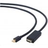 GEMBIRD Kabel miniDisplayPort na HDMI, 4K, M/M, 1,8m CC-mDP-HDMI-6 GEMBIRD Kabel miniDisplayPort na HDMI, 4K, M/M, 1,8m CC-mDP-HDMI-6