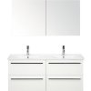 Kúpeľňová zostava Sanox Seville keramika skrinka 120 cm biela Kúpeľňová zostava Sanox Seville keramika skrinka 120 cm biela