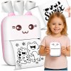 Mini Termálna Tlačiareň Drukuś RUŽOVÁ + 3 Rolky Priehľadných Nálepiek Mini Termálna Tlačiareň Drukuś RUŽOVÁ + 3 Rolky Priehľadných Nálepiek